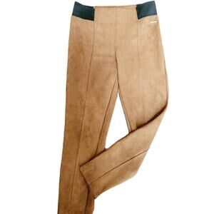 MARC NEW YORK BROWN SUEDE CROP PANTS SIZE SMALL
